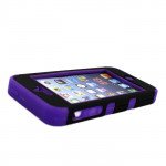 Wholesale iPhone 5 5S Hard Hybrid Case (Black-Purple)